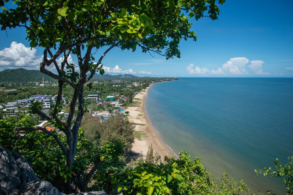 A viewpoint by the beach near Hua Hin, Thailand.