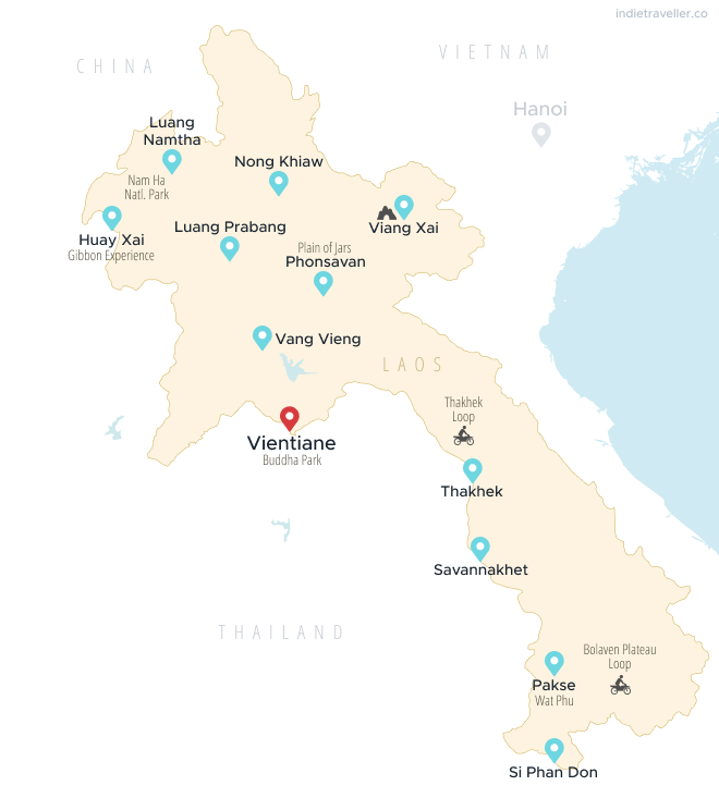Full map of Laos.